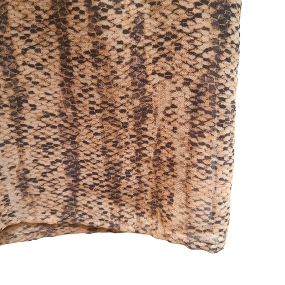 100% Silk Mini Dress with Sheer Sleeves, Brown, Vneck, Lined, Size Small - Picture 6 of 14